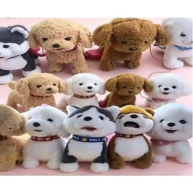 CachorroTrela Cão Brinquedo Pelúcia Elétrico Andando Simulação Cantando Filhote