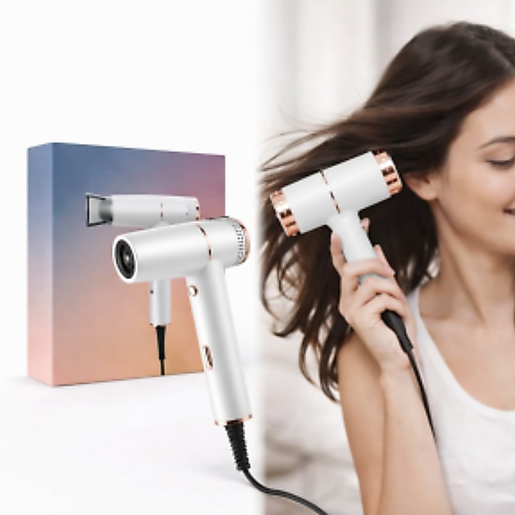 Secador de Cabelo For Stylist / Hair Dryer 1200W 220V – Não Bivolt, Dobrável e Portátil