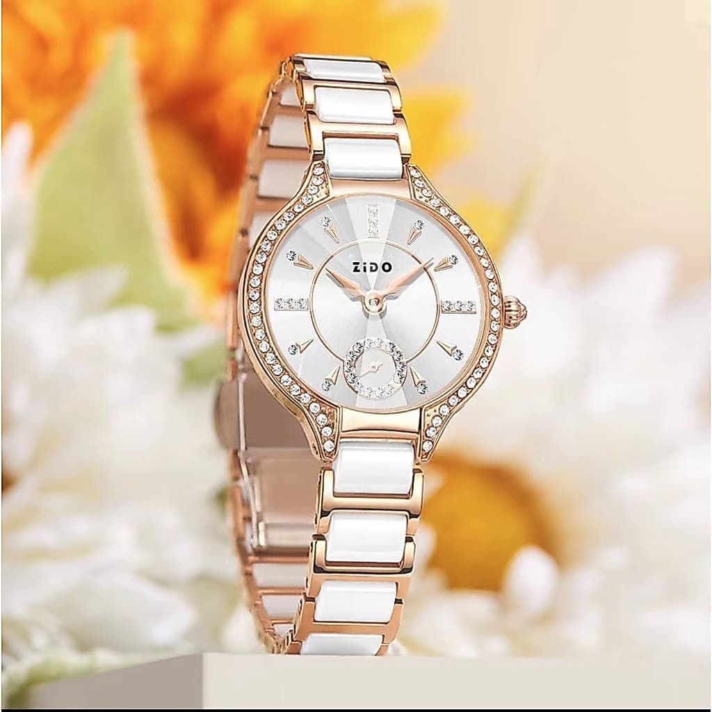 Relógio feminino elegante, relógio feminino vintage de luxo leve e fashion, relógio de pulso feminino casual, simples, e