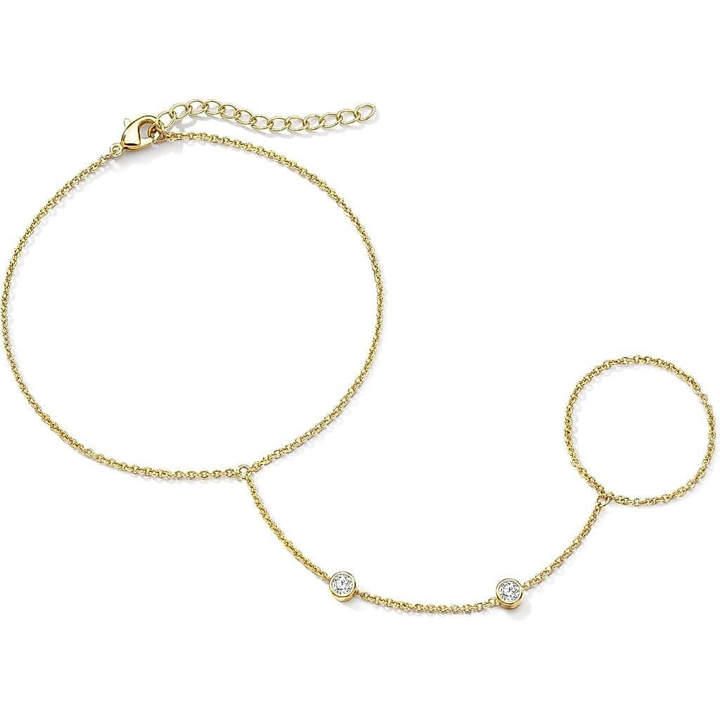 Conjunto de Pulseiras de Ouro Gokeey para Mulheres, Não Oxida, Elegantes, Banhadas a Ouro 14K, Pulseiras Delicadas Empil