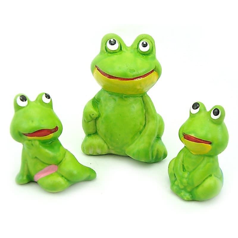 Trio Família De Sapo De Biquíni