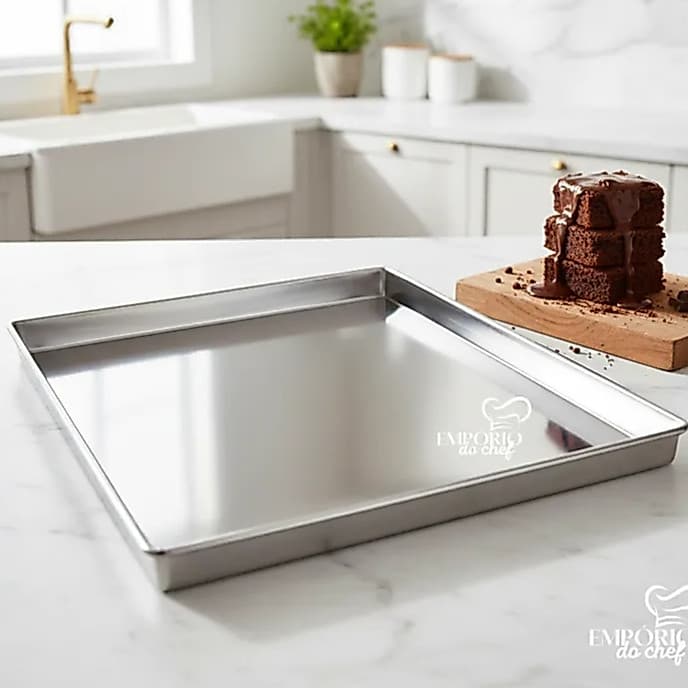 Forma Para Brownie / Bolo / Torta / Doces - Retangular - 3cm altura - UNIDADE