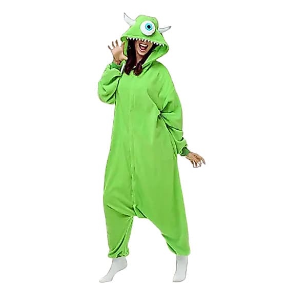 Mike Monstros Pijama Macacão Fantasia Kigurumi Adulto