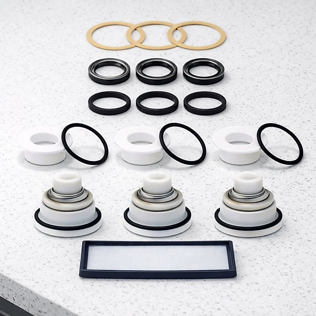Kit Reparo Vedação Para Lavadora Hidromar Bh 6100 6500 28 Mm