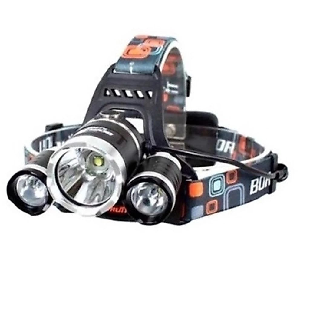 Lanterna de Cabeça Led Cree T6 Recarregável 2000 Lumens | 3 Modos de Iluminação + Baterias + Carregador