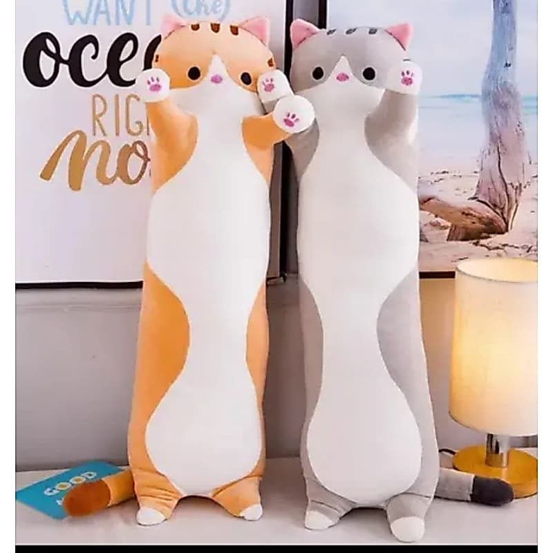 Almofada Gato Salsicha super Fofo 70 cm