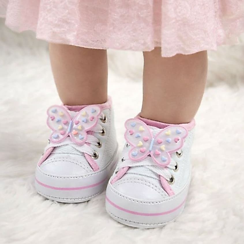 Tênis Star Bebê Sapatinho Feminino Recém Nascido Confortável Menina Reborn  Baby Lindo