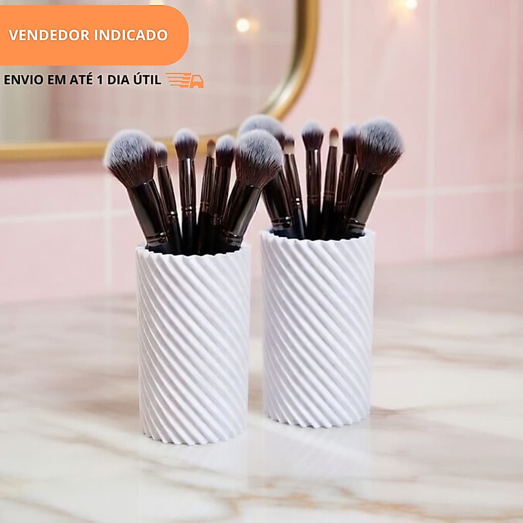 Porta Lápis e Pincéis Organizador de Mesa com Design Moderno
