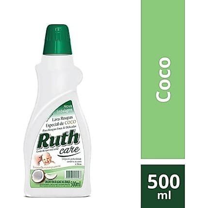 Sabão Líquido Lava Roupas Especial Ruth Care Baby Coco 500ml