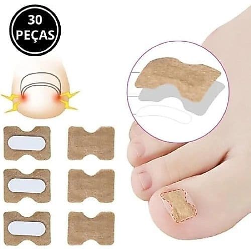 Kit 30 Adesivos Órtese Correção de Unhas