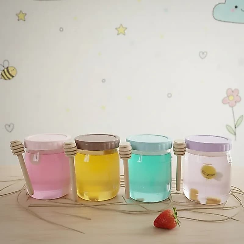 Slime Pote de Mel Com Abelhinha Infantil Cores Sortidas