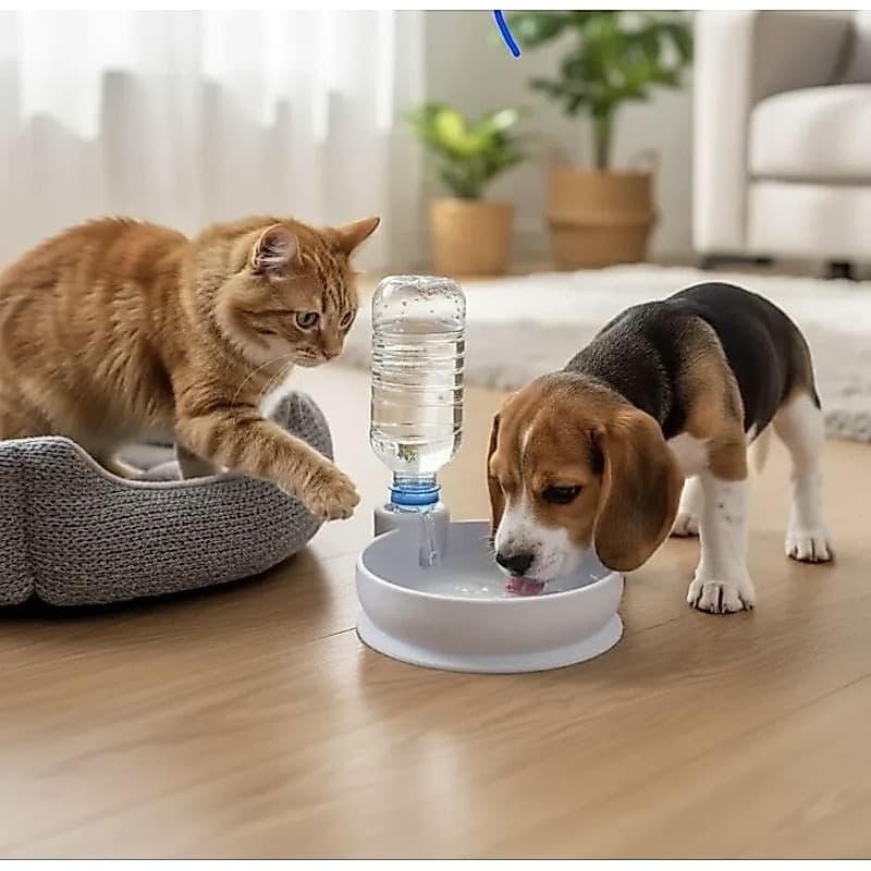 Bebedouro Automático Pet 3D - Adaptador Garrafa PET - Gatos e Cães Pequenos