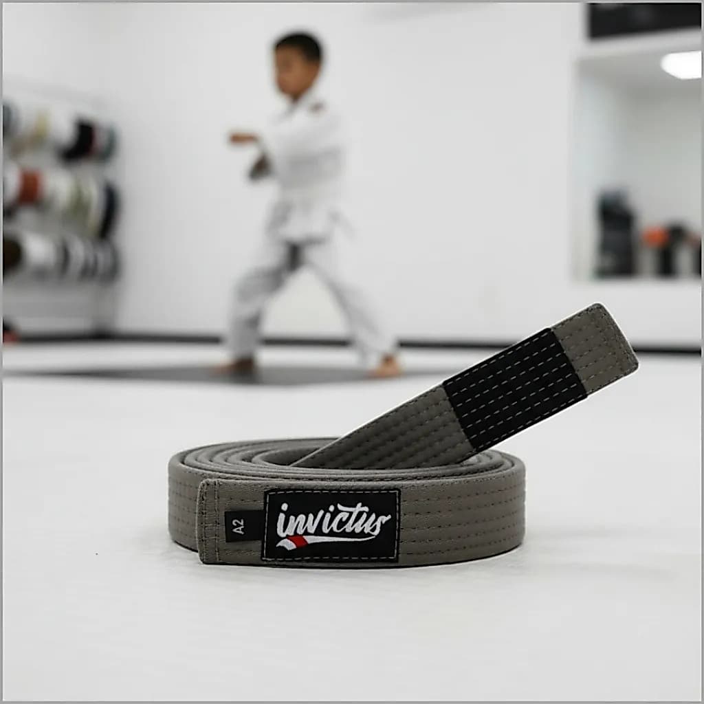 Faixa Cinza Infantil Jiu Jitsu | ENVIO IMEDIATO - Invictus