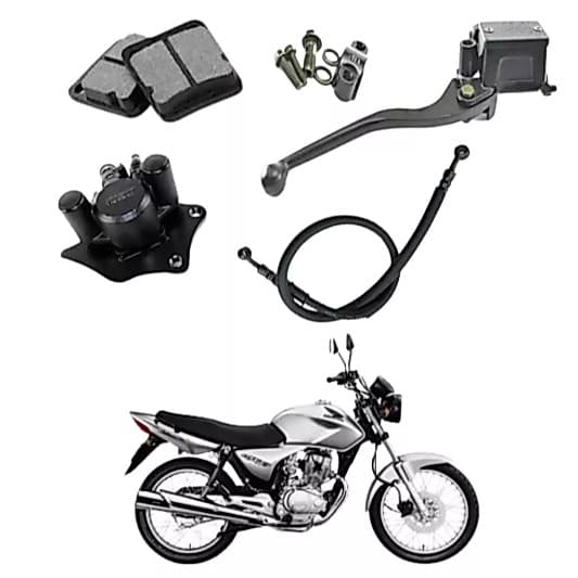 Sistema Freio Dianteiro Titan 125 Es / Titan 150 Sem Disco Ano até 2008 CBX 200 Strada