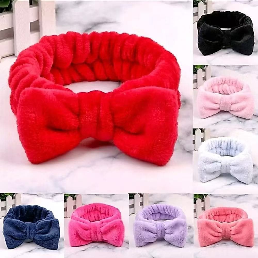12 Unidades Faixa de Laço Maquiagem Makeup Tiara Cabelo Rosto Limpo faixa para maquiagem