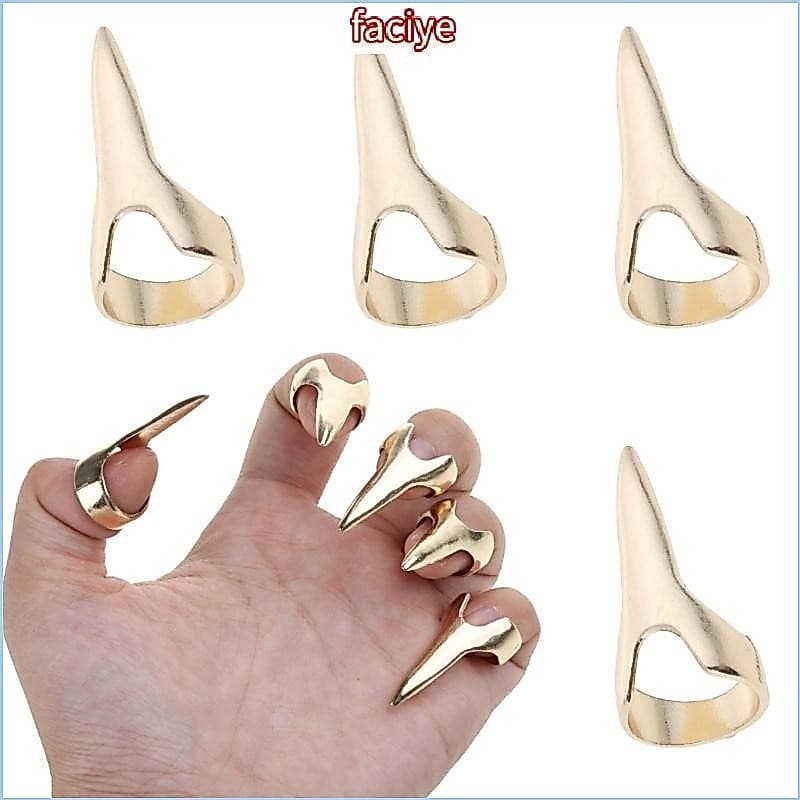 FCY 5 Peças Unhas Metal Para Dedos , Fácil Trança , Ferramenta Cabelo , Garras Dedo