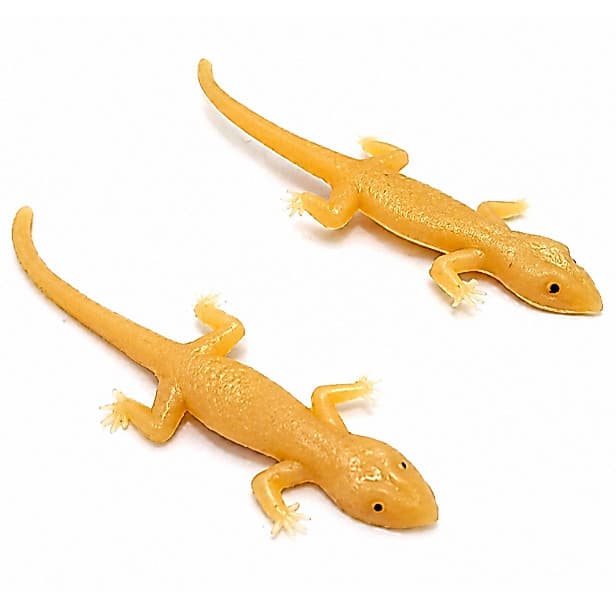 Kit com 2 unidades Lagartixa de Borracha para Pegadinhas susto gatos Brinquedo infantil