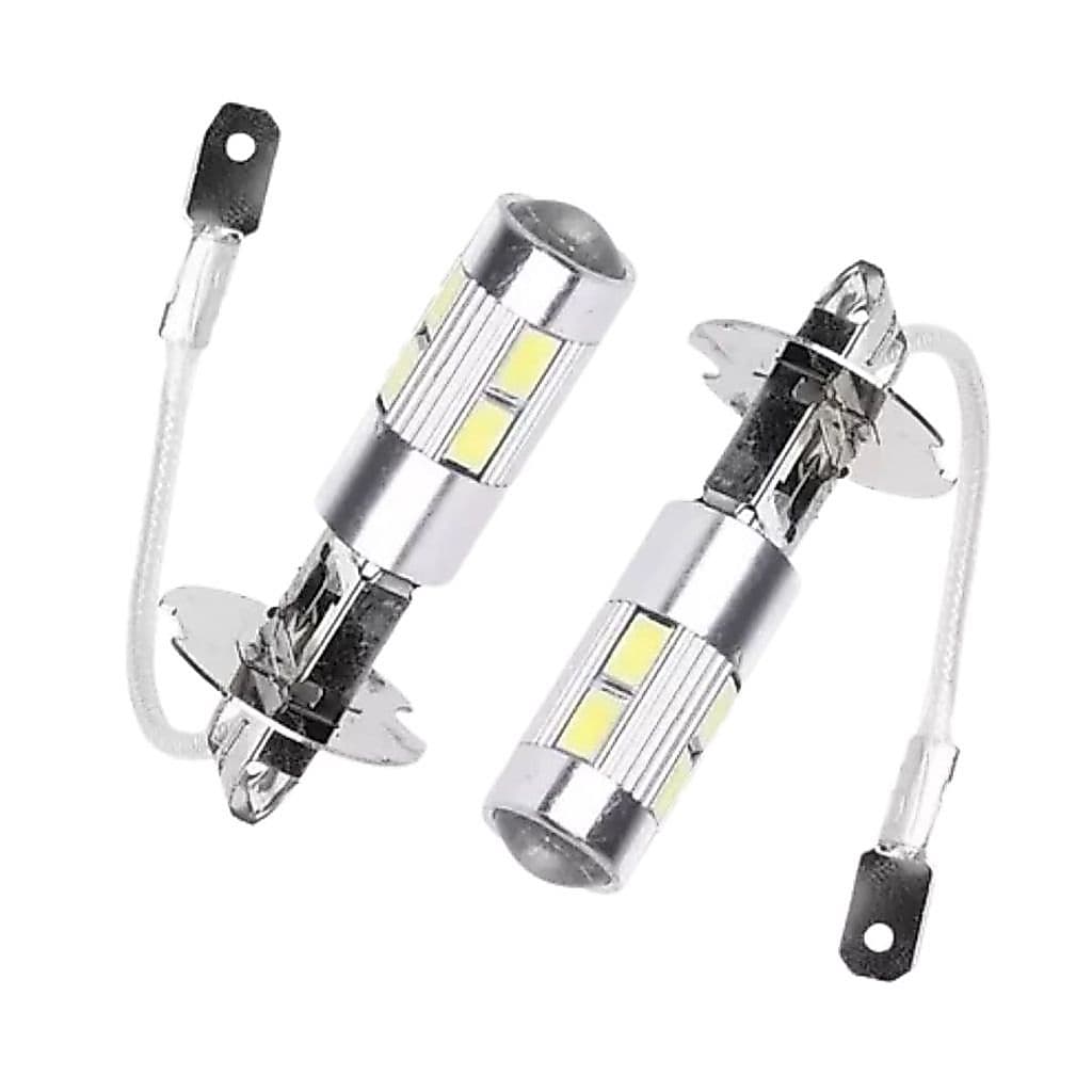 KIT 2 LAMPADA H3 10 LED CREE BRANCO 12V