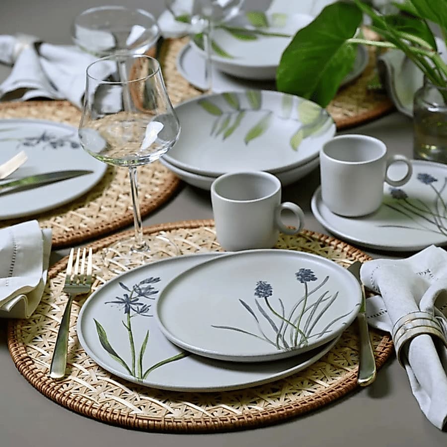 Aparelho Jantar Basic Provence Luxo Floral Porto Brasil 30 Peças