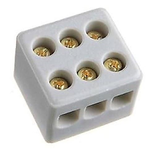 Conector De Porcelana Para Fios Chuveiro 10mm  3 Polos