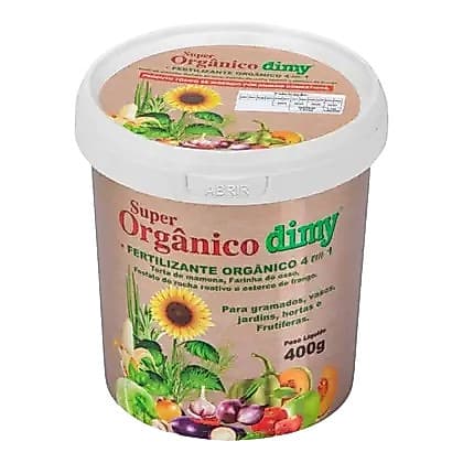 Fertilizante Super Orgânico 400g para todo tipo de Plantas