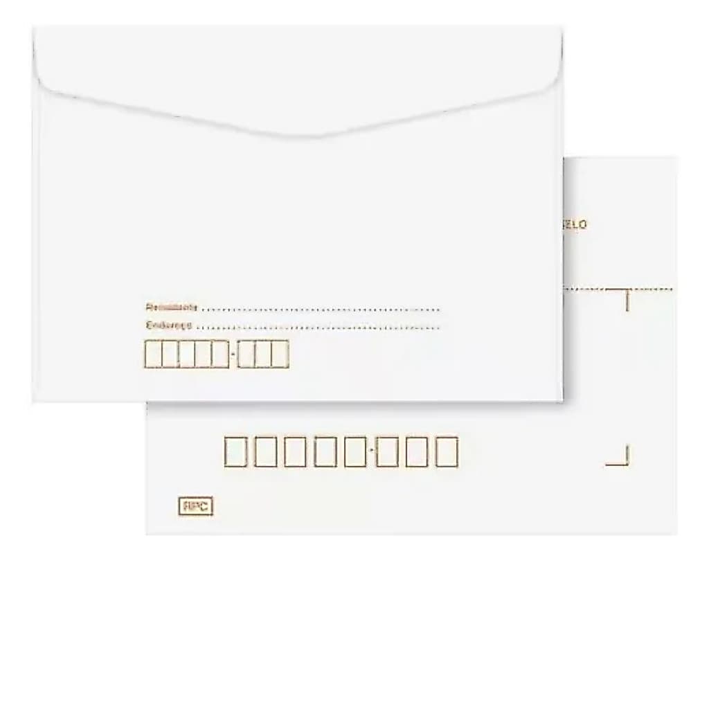 Envelope Branco Comercial Com RPC e S/ RPC 114x162 Scrity Pct C/50 Un Branco