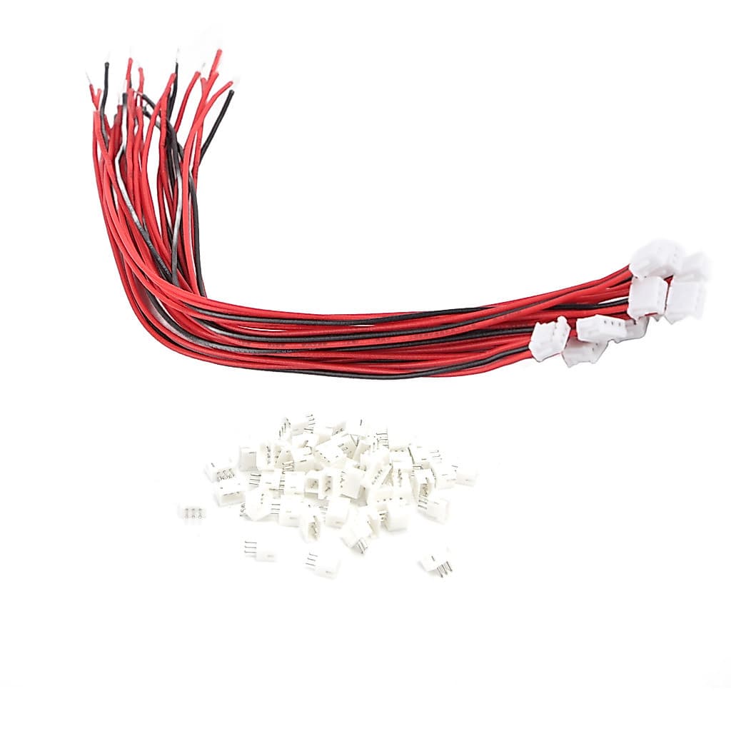 50 Peças Conector Fêmea ZH1.5 De 3 Pinos Com Fio 28AWG 15cm Plugue Macho Materiais Elétricos Tolobr