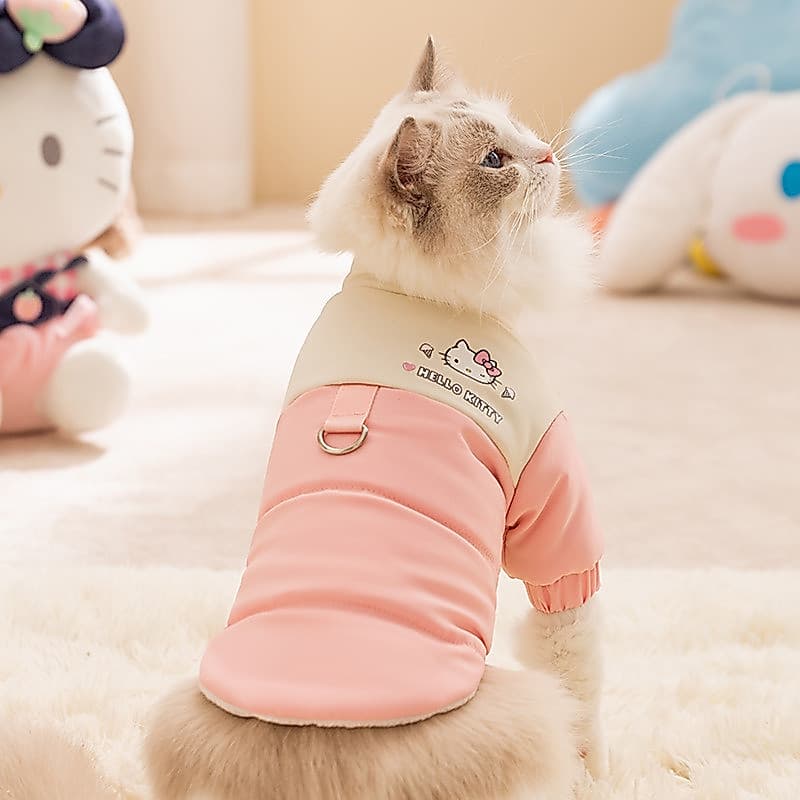 Roupas de Algodão para Animais de Estimação Outono Inverno Roupas Quentes Espessas para Gato e Cão Sem Pêlo Design de Bl