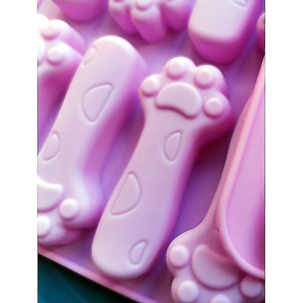 8 peças de cabo longo gato garra urso molde de bolo de Silicone forno resistente a altas temperaturas fácil de limpar pu
