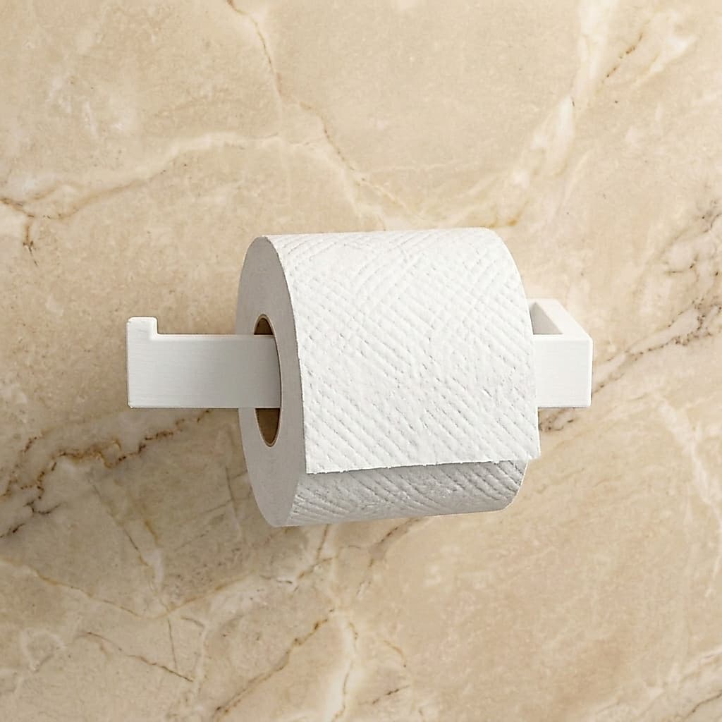 Porta Papel Higiênico De Parede Sem Furo Instalação Fácil Adesiva Para Seu Banheiro