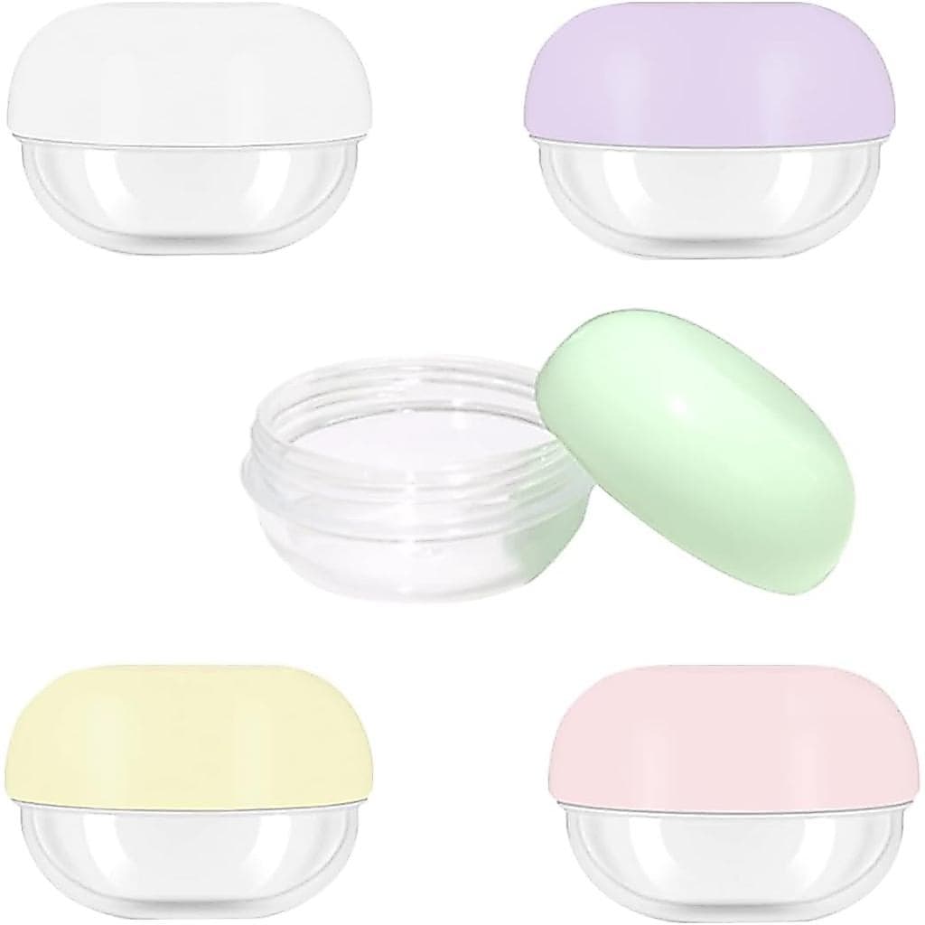 GAQWOK 5 Peças de Recipientes de Viagem de 10ml - Frascos de Viagem Convenientes para Cremes, Recipientes para Loção de
