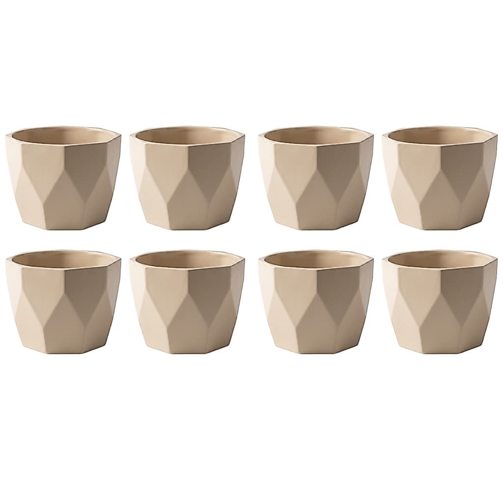 Kit 8 Vasos cachepô médio N2 decorativo para plantas e flores ideal para centro de mesa casa quarto