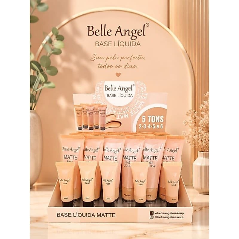 Base Líquida Matte Belle Angel 30ml