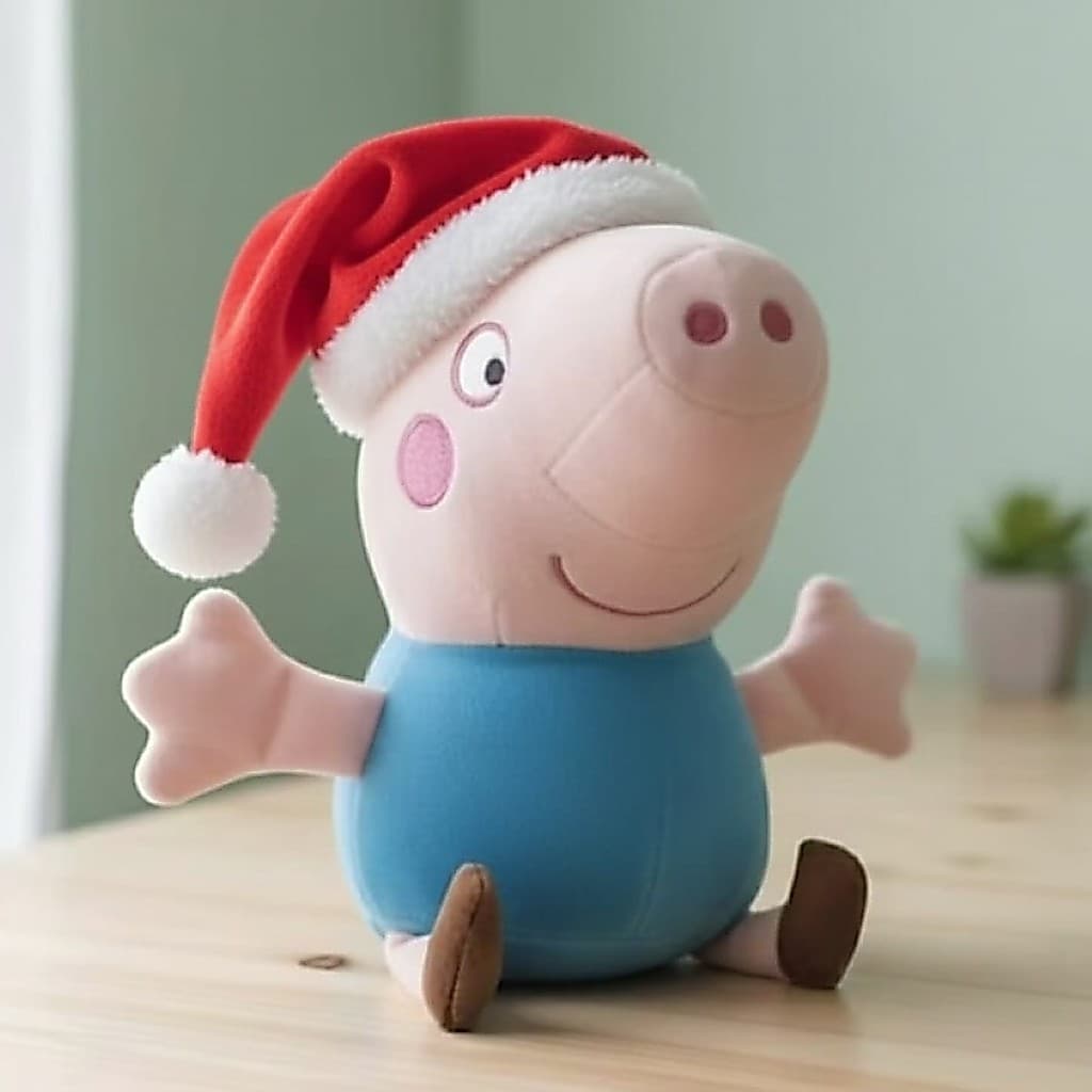 Brinquedo de pelúcia GEORGE COM GORRO