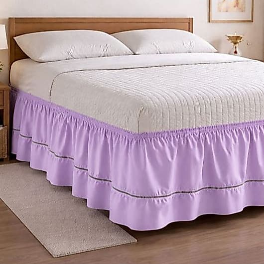 Saia Para Cama  Box  King Com Ponto Palito E Elástico