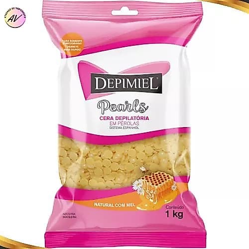 Cera Depilatória em Pérolas Natural com Mel 1kg - Depimiel