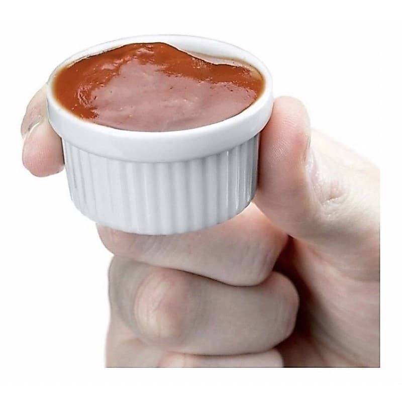 10 Ramequim Porcelana Branca 50Ml ( Segunda Linha )
