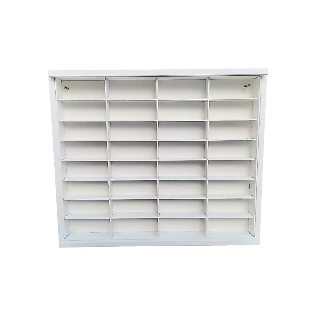 Expositor 32 Nichos 10,5x4,3x3,6cm, Esc 1:64 Branco E Tampa