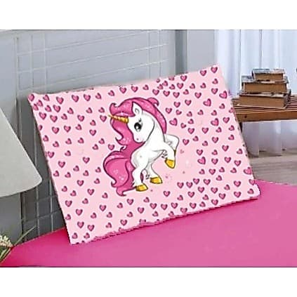 Fronha Estampada De Personagens 300 Fios 50cm x 70cm Para Infantil