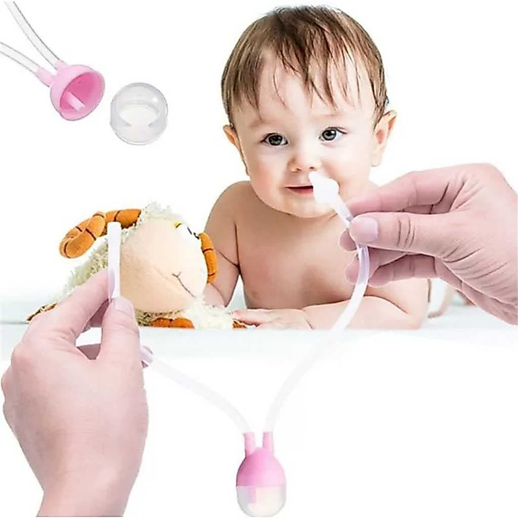 Aspirador Nasal Sucção Limpa Meleca, Catarro E Secreção Para Bebê/Infantil