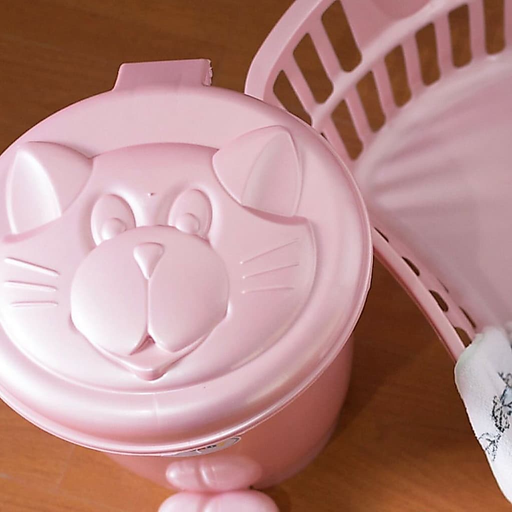 Lixeira C/ Pedal Infantil Gatinho 8 Litros