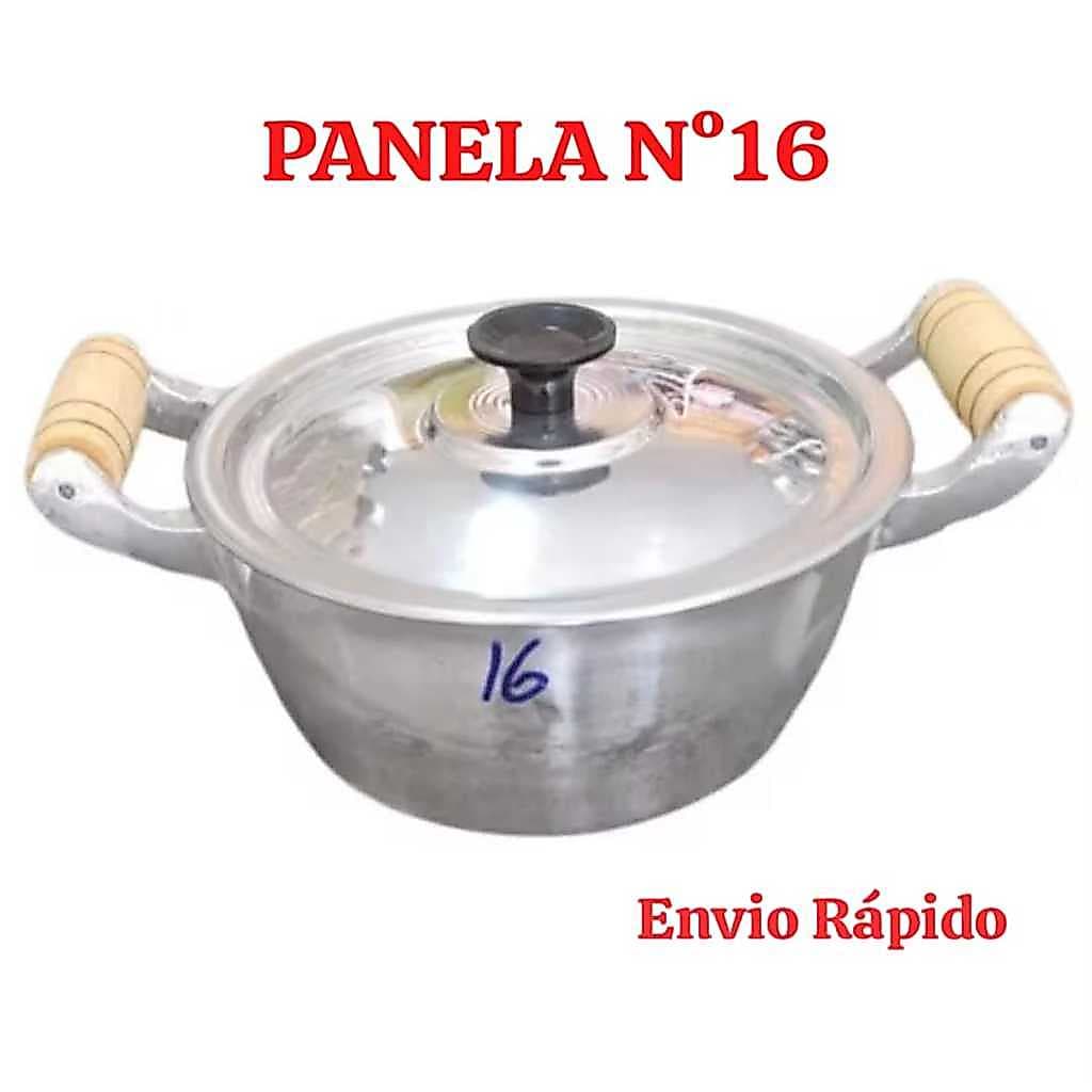 Panela Caçarola 16 de Alumínio Batido Fundido Grosso 1,25 Litros Com Tampa
