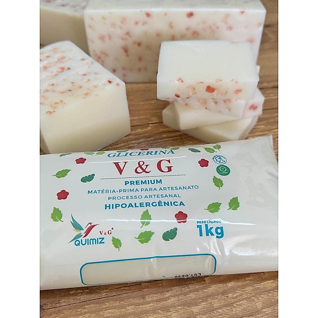 KIT 4 KG - BASE GLICERINA HIPOLERGENICA PREMIUM QUIMIZ V&G