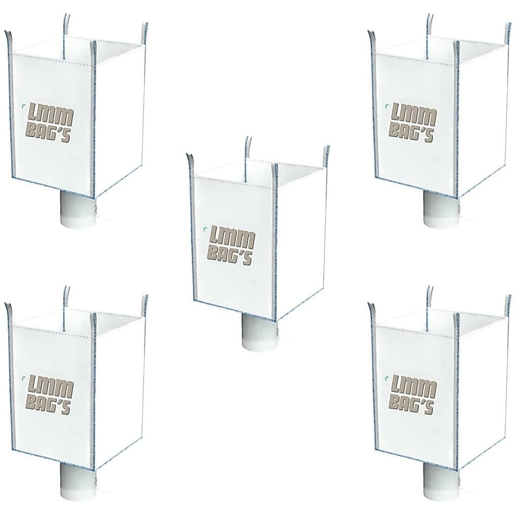 5 (Cinco) Big Bag's Para Ensacar graos Saco 1000kg 1m³ Modelo C3 COM VALVULA