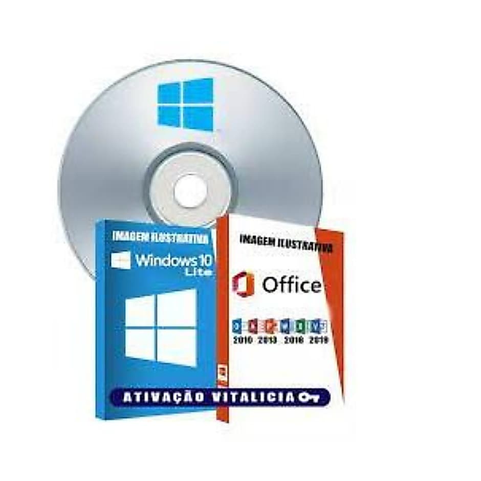 DVD Kit formatação Windows 10 Com Office 2021 Ativação Vitalicia