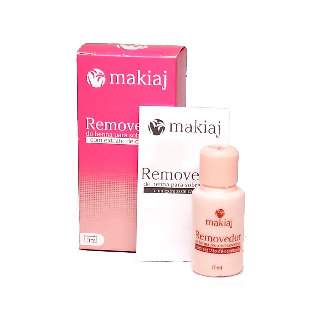 Removedor Henna Sobrancelha Profissional Designer Extrato Camomila Renna Makiaj