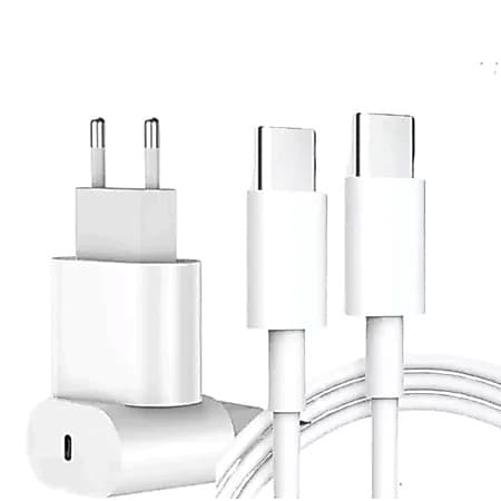 Carregador de iPhone 35W PD com Cabo – Carregamento Rápido para iPhone 15 / 15 Pro / 15 Plus