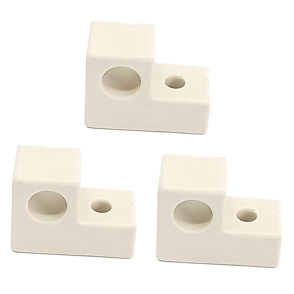 Kit Com 3 Suporte Isolador Louça Resistência Forno Elétrico