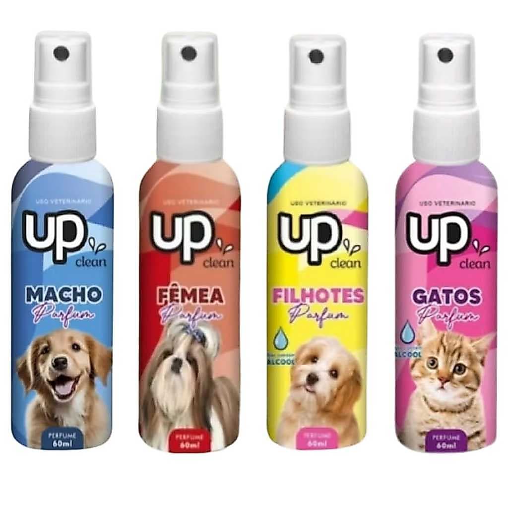 Colônia Perfume para Cachorro e Gato Adulto e Filhotes Up Clean Spray 60ml