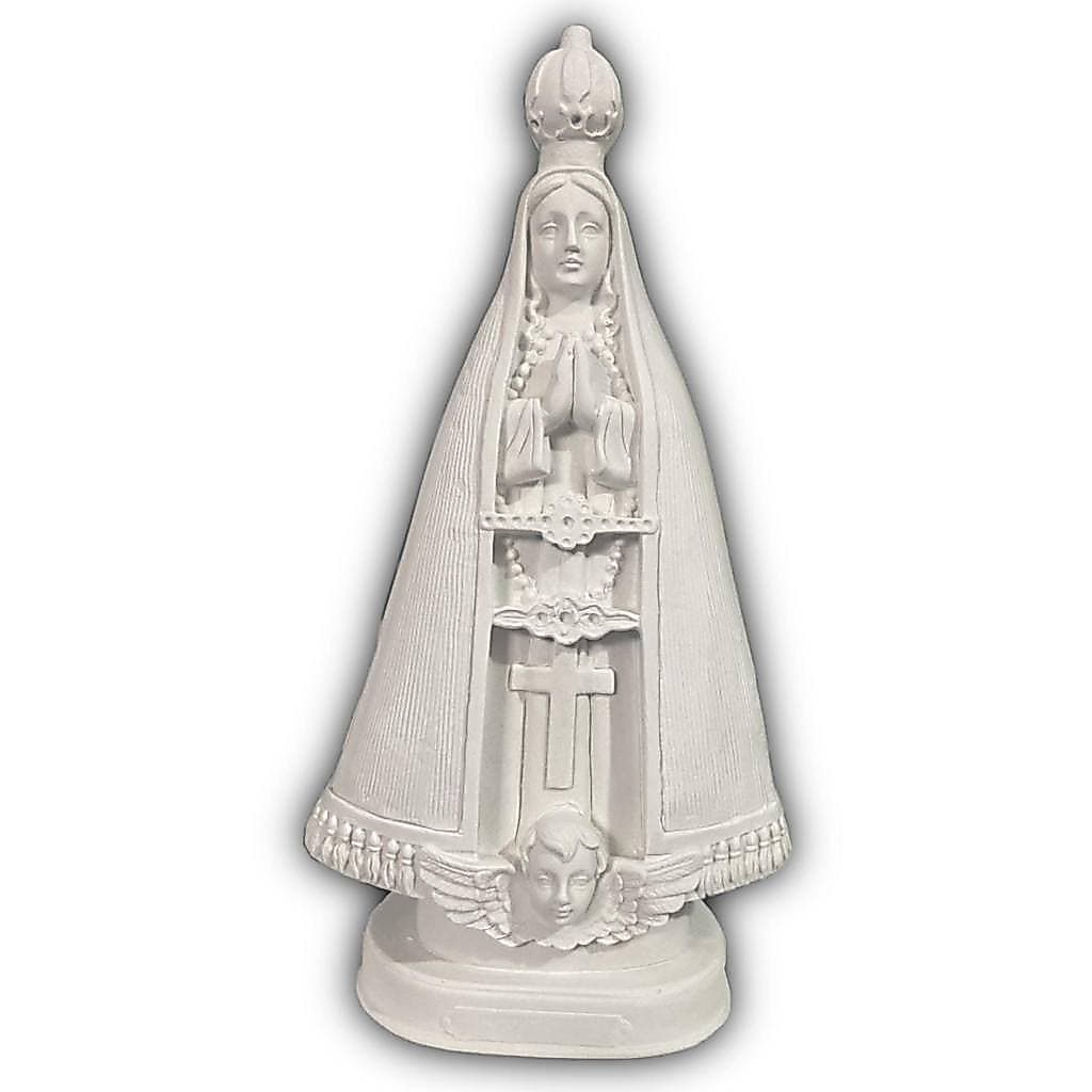 Nossa Senhora Aparecida 20 cm Gesso Cru
